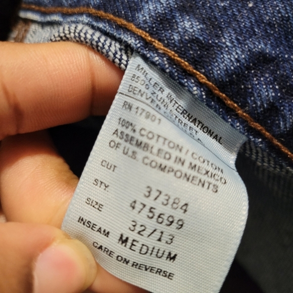 Rockies Vintage High Rise Mom Jean 32/13 Medium Blue Denim 80s - Picture 10 of 11